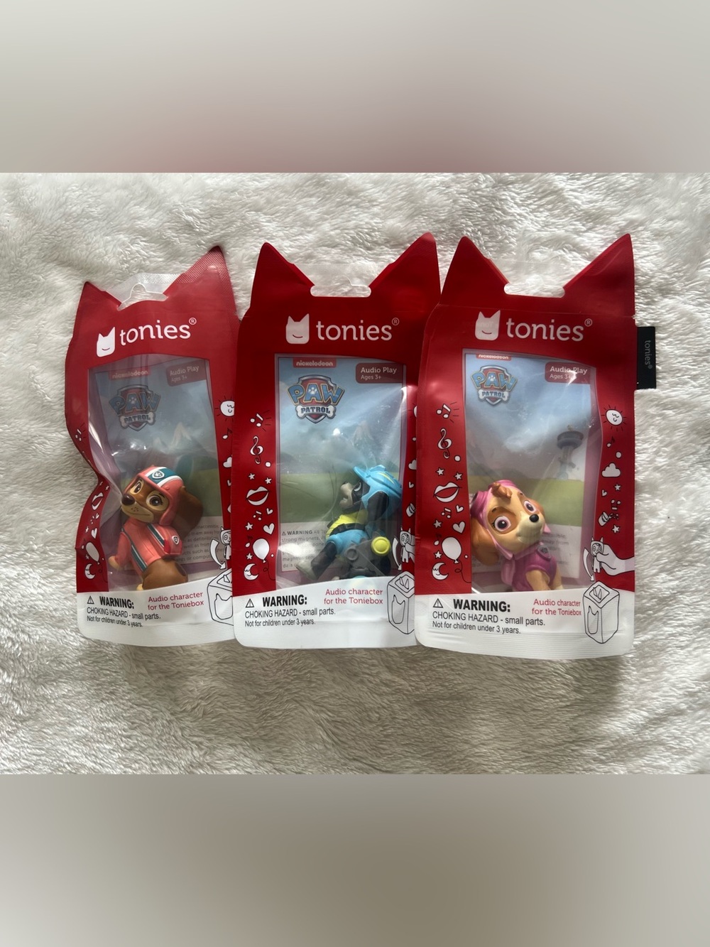 NWT Paw Patrol Tonies Lot / Bundle of 3 (Skye, Rex, Liberty)
